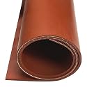 Exactly Rubber - Fiber Reinforced Silicone Sheet, 70A Durometer Silicone Mat, 500°F Temperature-Resistant Rubber Sheet, 1300 PSI Tensile Strength Rubber Mat, Made in The USA, Red, 1/16 x 9” x 36”