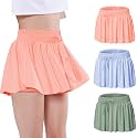 EXARUS Girls Butterfly Shorts Athletic Flowy Cheer Dance Skorts Teen