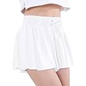 EXARUS Girls Butterfly Shorts Athletic Flowy Cheer Dance Skorts Teen