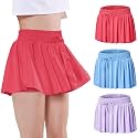 EXARUS Girls Butterfly Shorts Athletic Flowy Cheer Dance Skorts Teen