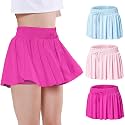 EXARUS Girls Butterfly Shorts Athletic Flowy Cheer Dance Skorts Teen