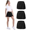 EXARUS Girls Flowy Butterfly Shorts Athletic 2 in 1 Running Skirt Shorts Preppy Cheer Gymnastics Kids Clothes 6-14Y