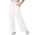 EXARUS Girls Parachute Pants Cargo Hip Hop Wide Leg Baggy Y2K Teen