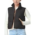 EXARUS Girls Puffer Vest Cropped Puffy Teen Water Resistant 6-14Y