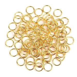 metal goldsilver jump rings for jewellery making pack of 100 pcs200pcs300 pcs gold 9mm