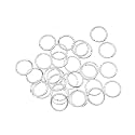 Metal Gold/Silver Jump Rings for Jewellery Making (Pack of 100 Pcs/200Pcs/300 Pcs) (Silver, 8mm)