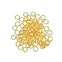 Metal Gold Jump Rings for Jewellery Making Pack of 300 Pcs 3mm Round Open Ring