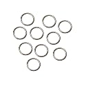 Metal Gold/Silver Jump Rings for Jewellery Making (Pack of 100 Pcss) (Silver, 12mm)