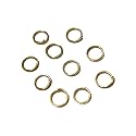 Metal Gold/Silver Jump Rings for Jewellery Making (Pack of 100 Pcs/200Pcs/300 Pcs) (Gold, 7mm)