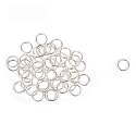 Metal Gold/Silver Jump Rings for Jewellery Making (Pack of 100 Pcs) (Silver, 6mm)