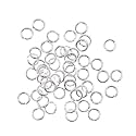 Metal Gold/Silver Jump Rings for Jewellery Making (Pack of 100 Pcs/200Pcs/300 Pcs) (Silver, 5mm)