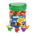 Excellerations Math Manipulatives Set of 108 Farm Animal Counters 1.5 inches -2 inches, STEM Educational Toy for Mathematics, Preschool