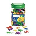 Excellerations Math Manipulatives Set of 144 Bug Counters 1-1/2 inches -2 inches, STEM Educational Toy for Mathematics, Preschool (Item # Buggy)
