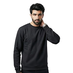 EXCELLO Mens Sweatshirt 100 Cotton Feel GSM