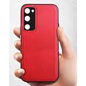 Excelsior Back Cover for Samsung Galaxy S20 FE | Premium PU Leather, Silicon | 360 Degree Protection (Red)