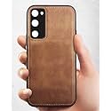 Excelsior Back Cover for Samsung Galaxy S20 FE | Premium PU Leather, Silicon | 360 Degree Protection (Brown)