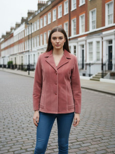 excent fur tweed solid coat