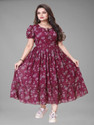 Excessive Women Floral Print Anarkali Kurta