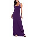 EXCHIC Women's Sexy Tank Top Maxi Long Dress Casual Sleeveless Summer Beach Dress