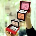 exciting Lives - Missing You Message Box - Gift For Birthday, Anniversary, Valentine's Day, Christmas Day - For Girlfriend, Boyfriend, Husband, Wife - 8 x 8 x 2.5 cm,Red,1 Count