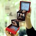 Personalised Photo Popup Gift Box, Custom Picture Surprise Box for Birthday Anniversary, Gift for Boyfriend Girlfriend Husband Wife, Memory Gift Box with Photos