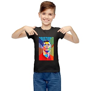 Exclusive Cotton Black CR-B1 T-Shirt for Boys