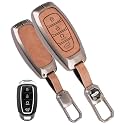 Exclusive Metal Leather Key Cover Compatible with