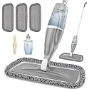 EXEGO Spray Mop for Hard Floors - Microfibre Wet Dry Mop With 3 Cleaning Pads for Hardwood, Laminate, Ceramic