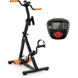 exercise bike for seniors adjustable rehabilitation training cycling pedal exerciser with acupoint massage for arms and legs cardio training  pack of 1 qw-17