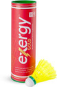 Exergy Gold Badminton Shuttlecock, 1 Can Nylon Shuttle  - Yellow (Slow, 75, Pack of 6)