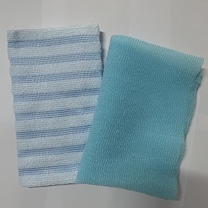 yiclick exfoliating body scrubber back scrubber for shower bath japanese scrub wash cloth exfoliating washcloth towel for men women body exfoliator loofah luffa sponge net rag back washer black