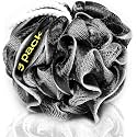 Exfoliating Loofah Body Scrubber for Shower: 3-Pack XXL 90g Loofah Sponge