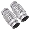 Exhaust Flex Pipe Stainless Steel Braid 3"Inch x 6"Inch w/Ends 8"Inch OAL