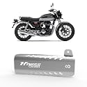 Exhaust Guard | Heat Shield Cover | Exhaust Protector Compatible with Honda H'ness CB350 (Silver) (Pack of 1)