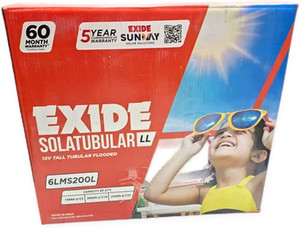 exide6lms200l flooded solar battery 12 v