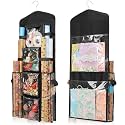 EXLIFBAG Wrapping Paper Storage, Double-Sided Hanging Storage, Black