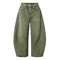 EXLURA Barrel Jeans Women Y2K Boyfriend Denim Pants Casual Baggy Jeans