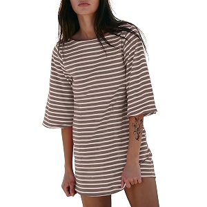 EXLURA Womens Summer T Shirt Dress Casual