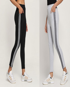 exolace women striped black grey track pants
