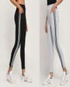 EXOLACE Women Striped Black, Grey Track Pants