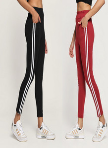 exolace women striped black maroon track pants
