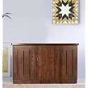 3 Door Shoe Rack with Storage Cabinet, Living Room