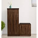 L-Shape Shoe Cabinet Made with Engineered Wood