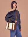 Exotic White Women Hand-held Bag Orlina Duotone
