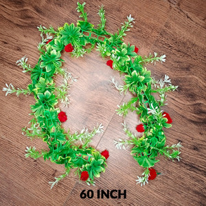 exotica red rose hanging chain artificial flower  long flower for home decoration  for window or door decorationbuy multiple and join the flowers to make it bigger green red rose artificial flower 60 inch pack of 1 single flower