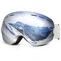EXP VISION Snowboard Ski Goggles Men Women Youth, Anti Fog OTG Winter Snow Goggles Spherical Detachable Lens