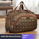 Jholawala (Expandable) 60 L Strolley Duffel Bag - Brown - Regular Capacity Duffel With Wheels (Strolley)