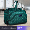Jholawala (Expandable) 60 L Strolley Duffel Bag - Peach - Regular Capacity Duffel With Wheels (Strolley)