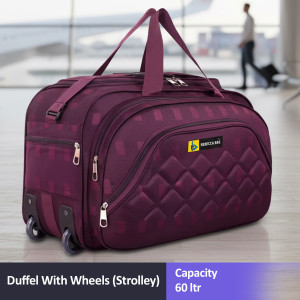 rebecca expandable 60l strolley duffel with wheels 56 cm duffel with wheels strolley