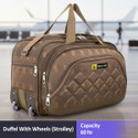 Rebecca (Expandable) 60L Strolley Duffel with wheels (56 Cm) Duffel With Wheels (Strolley)
